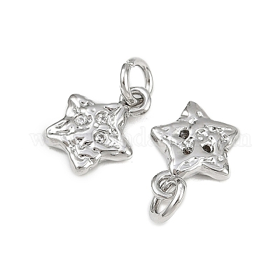 Латунные микро проложить кубического циркония подвески KK-D375-34P-1