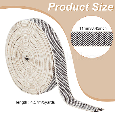 Шнур из полиэфирной клетчатой ткани OCOR-WH0097-88A-1