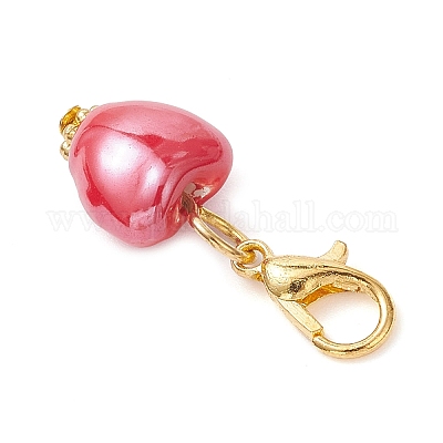 Подвесные украшения из перламутрового фарфора ручной работы HJEW-JM03942-01-1