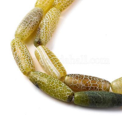 Естественные выветрившиеся агатовые бусины G-P570-C04-01-1