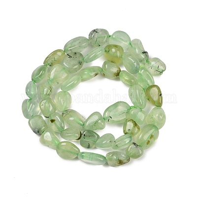 Природные пренит нитей бисера G-R445-8x10-25-01-1