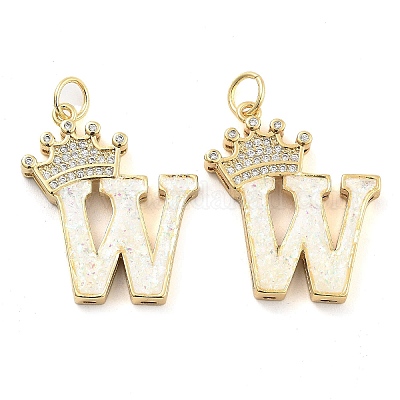 Латунные микропаве прозрачные подвески с фианитом KK-G498-01W-02-1