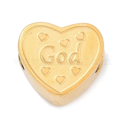 Европейские бусины из нержавеющей стали 304 STAS-K286-04K-G-1