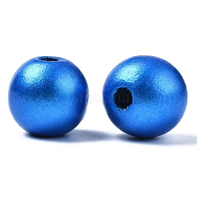 Расписные европейские бусины из натурального дерева WOOD-S057-067-1