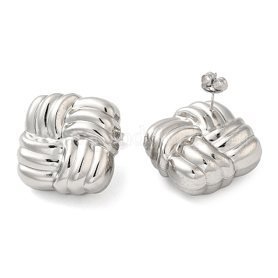 Серьги-гвоздики из нержавеющей стали 304 EJEW-G364-22P-1