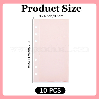 Hojas divisorias de índice para cuadernos de polipropileno&nbsp;AJEW-CP0010-60B-1