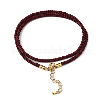 Изготовление ожерелья из нейлонового миланского шнура MAK-M028-01G-13-1