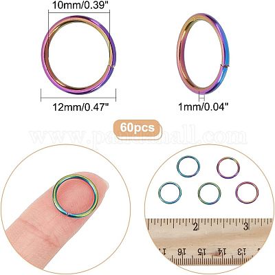 60 шт. ионное покрытие (IP) 304 нержавеющая сталь соединительные кольца STAS-CA0001-72-1