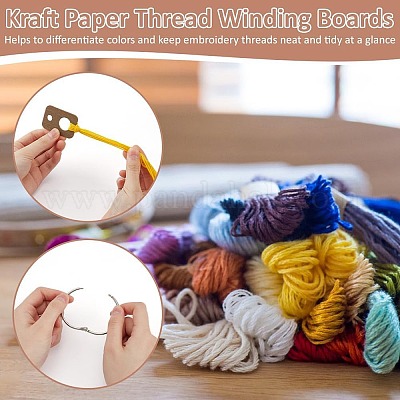 100 шт. деревянная катушка ниток&nbsp;DIY-BC0013-82A-1