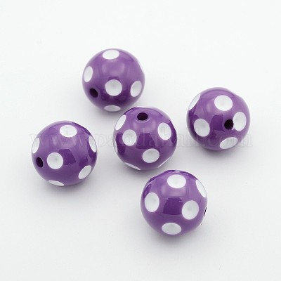 Коренастый жевательная резинка акриловые бусины SACR-S146-20mm-02-1