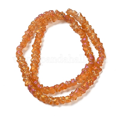 Стеклянные бусины с гальваническим покрытием  EGLA-Q127-A02-01D-1