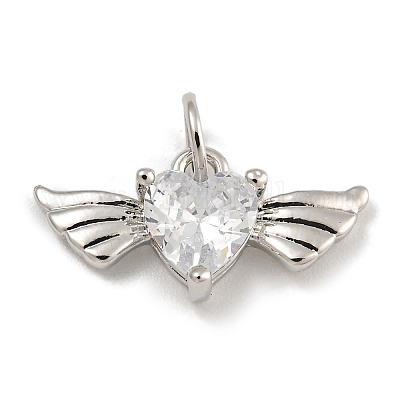 Покрытие стойки латунь микропаве прозрачные подвески из кубического циркония KK-U030-13P-1