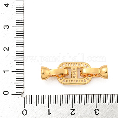 925 серебряная застежка с микропаве из прозрачного кубического циркония STER-U001-15G-1