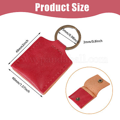 Брелки из искусственной кожи KEYC-WH0003-08AB-1