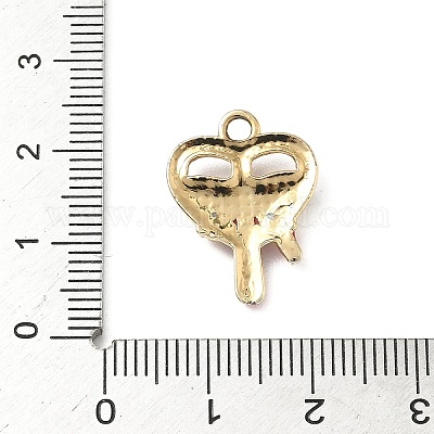 Подвески из сплава со стразами на рождественскую тематику PALLOY-P313-02C-G-1