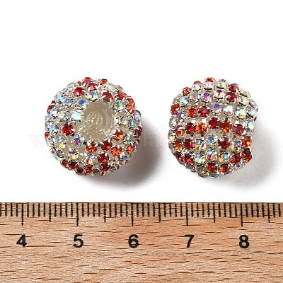 Сверкающие стеклянные стразы круглые бусины OACR-S048-01H-1