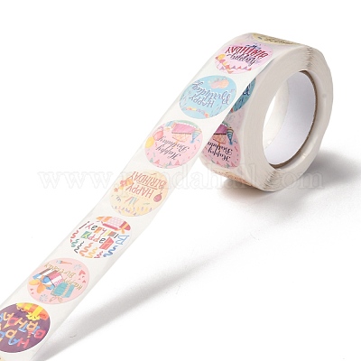 Самоклеющиеся наклейки с тематическим узором на день рождения DIY-E023-08B-1