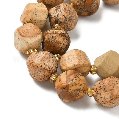 Естественного изображения яшмы бисер нитей G-U023-A09-01-1