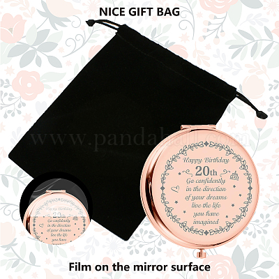 1 шт. зеркало из нержавеющей стали для персонализации DIY-CN0002-16F-1