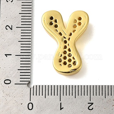 Покрытие стойки латунь микро паве прозрачные перданты из кубического циркония KK-C067-11G-Y-1