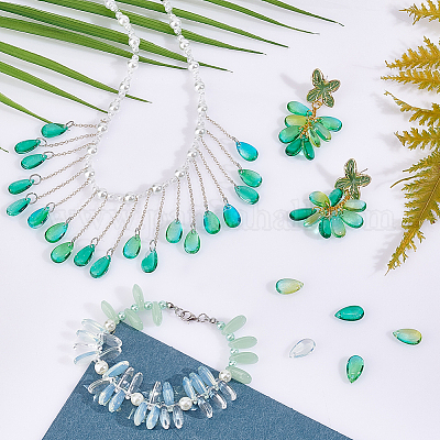 90шт 6 цвета прозрачные чешские стеклянные бусины GLAA-GA0001-81-1