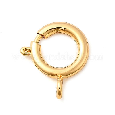Латунная застежка пружинного кольца KK-D407-20G-D-1
