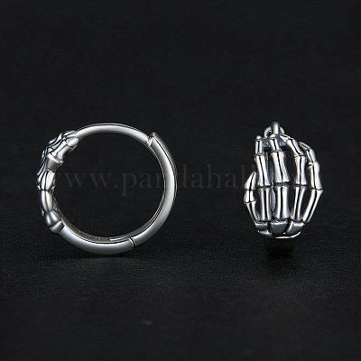 925 серьги-кольца в форме скелета из стерлингового серебра TS8086-1