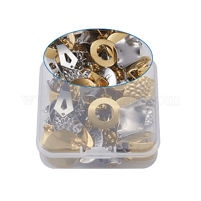 Фурнитура для сережек-гвоздиков из нержавеющей стали 304 STAS-TA0004-28-1