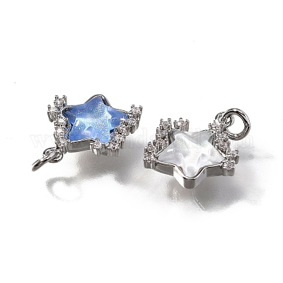 Латунные микро проложить кубического циркония подвески KK-Q043-04P-1