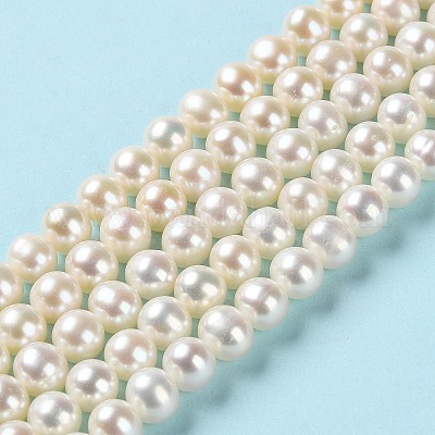 Нити из натурального культивированного пресноводного жемчуга PEAR-E018-65-1