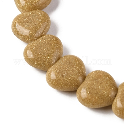 Нити синтетических бусин из желтого золота G-I372-A11-01-1