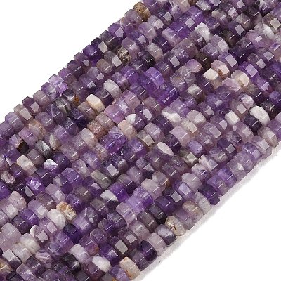 Natürlichen Amethyst Perlen Stränge&nbsp;G-G317-A22-3X6MM-1