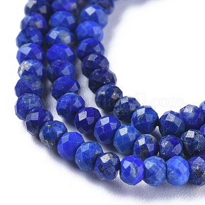 Natürlicher Lapislazuli Perlenstränge&nbsp;G-E560-Q01-1