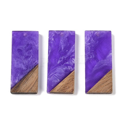 Подвески из смолы и дерева&nbsp;WOOD-F015-09B-1