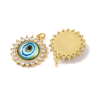 Стойки обшивки латунь микро проложить Циркон подвеску KK-H486-21G-05-1