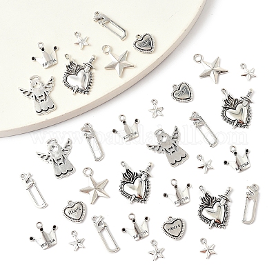 40шт 7 стиля подвески из сплава в тибетском стиле FIND-FS0004-31-1