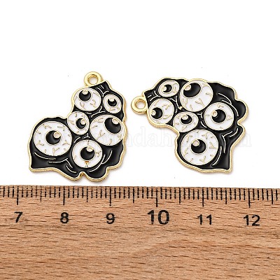 Подвески из сплава хэллоуина с эмалью&nbsp;LS-STAS-I354-01G-K-1