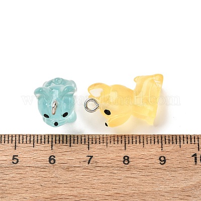 Подвески из светящейся прозрачной смолы RESI-Z043-02P-1