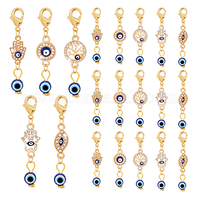 20 шт. подвесные украшения на тему сглаза HJEW-PH0001-77-1