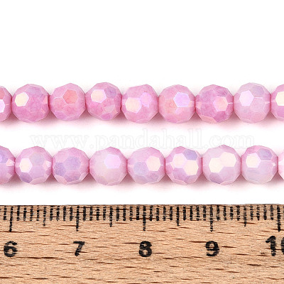 Антикоррозийные гальванические стеклянные бусины X-EGLA-T021-6mm-15-03-1