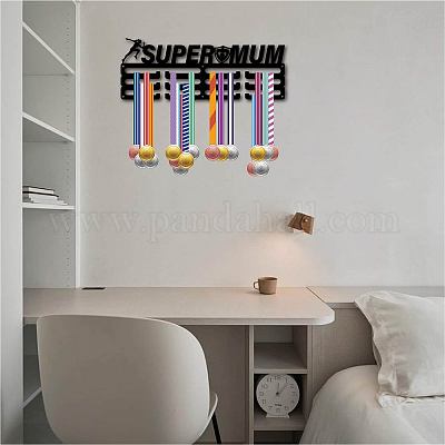 Support de mur d'affichage de support de cintre de médaille de fer de mode&nbsp;ODIS-WH0037-146-1