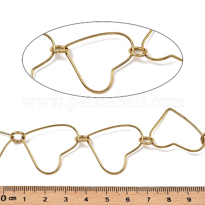 Цепи из нержавеющей стали 304 в форме сердца CHS-C014-15G-1