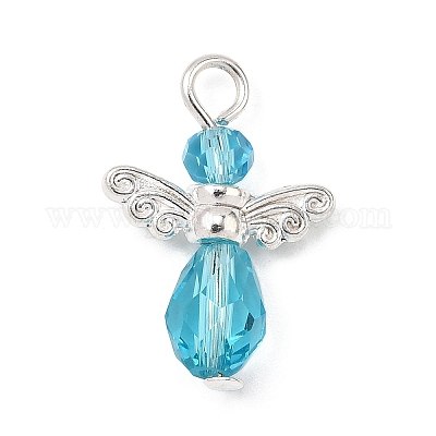 8шт 8 цвета стеклянные подвески PALLOY-JF04108-1