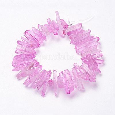 Натуральный кристалл кварца точки бусины нити G-K181-B03-1