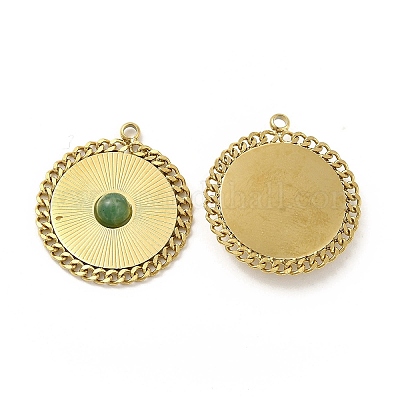 Кулоны из натурального африканского нефрита STAS-J401-VC659-1