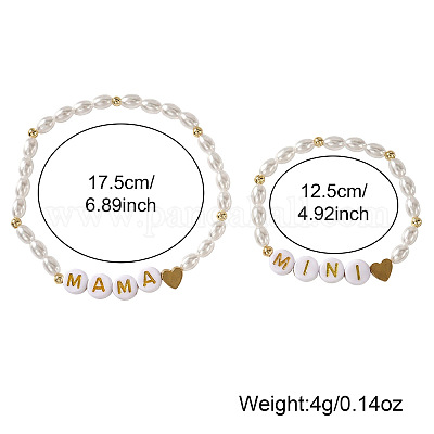 Mama Mini Acrylperlen-Stretch-Armbandsets&nbsp;TO3348-1