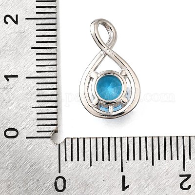 925 подвеска из стерлингового серебра с паве из кубических цирконий STER-V001-03P-12-1