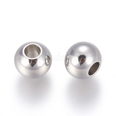 Европейские бусины из нержавеющей стали 201 STAS-F170-01P-A-1