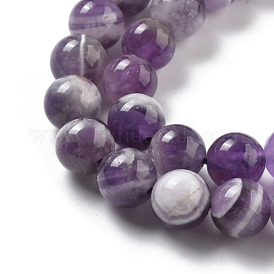 Природный аметист нитей бисера X-G-M445-8MM-01E-1