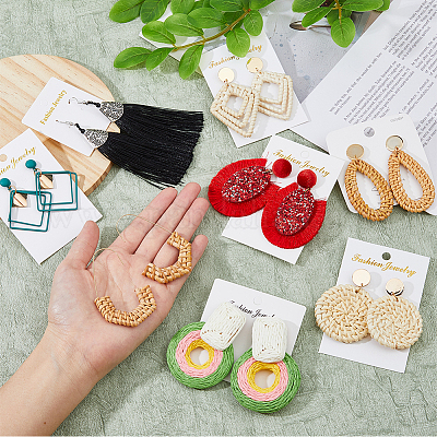 8 пара 8 стильных сережек-гвоздиков из сплава EJEW-FI0002-76-1